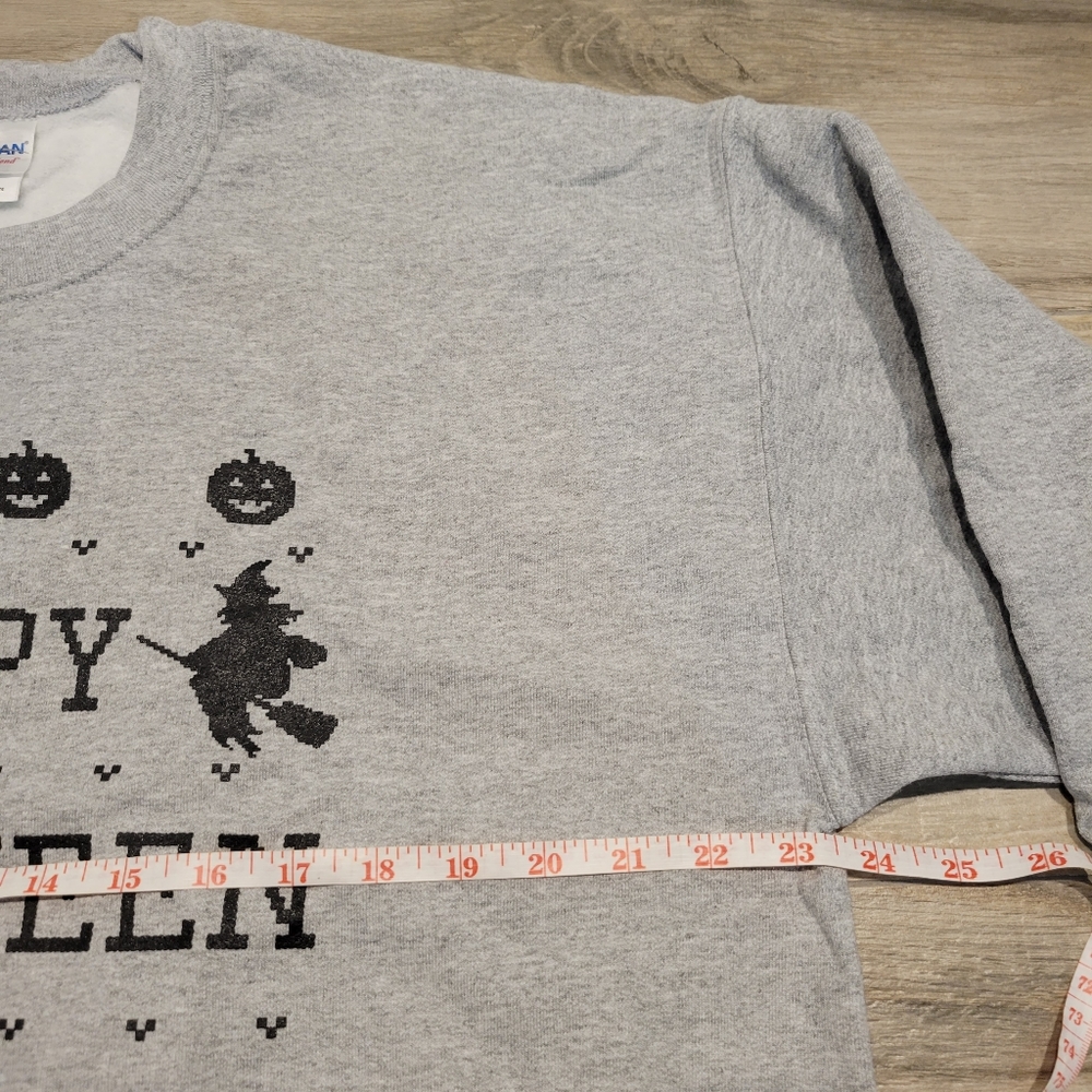 NWT ResisDentz Gildan Happy Halloween Witches Crew Neck Sweatshirt Unisex Large - Picture 8 of 9